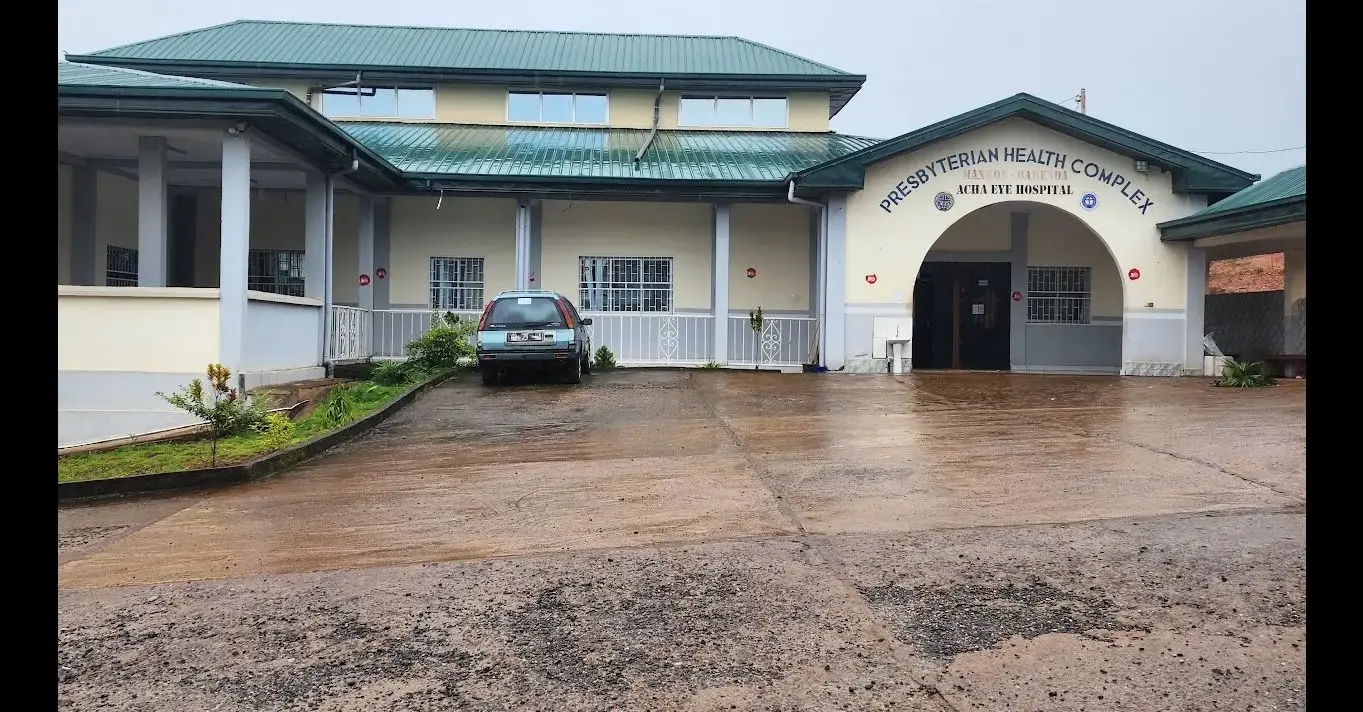 Acha Eye Hospital entrance — Bamenda