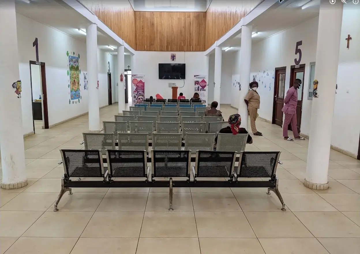 Patients in an Acha Eye Hospitals care area